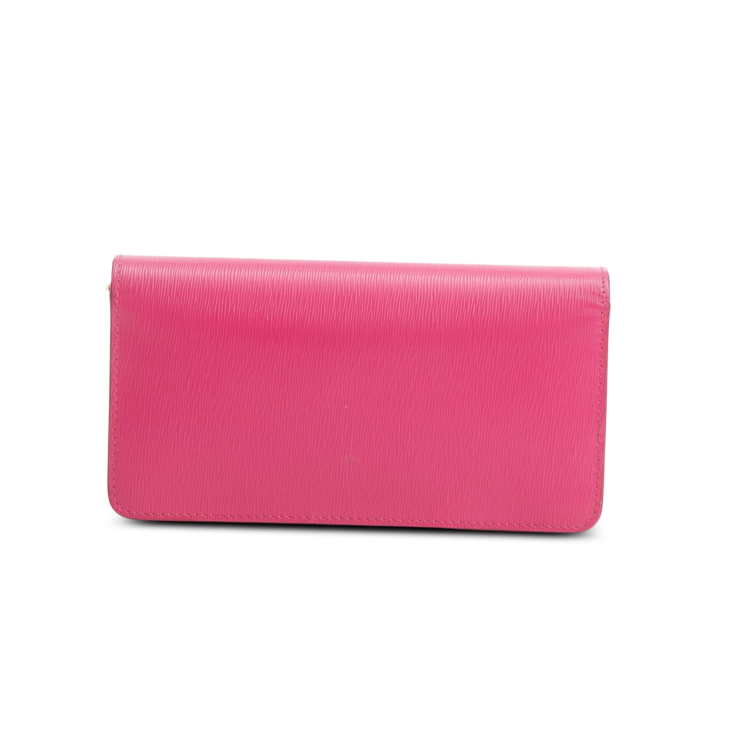 Prada Pink Vitello Move Wallet on Chain w/ Box