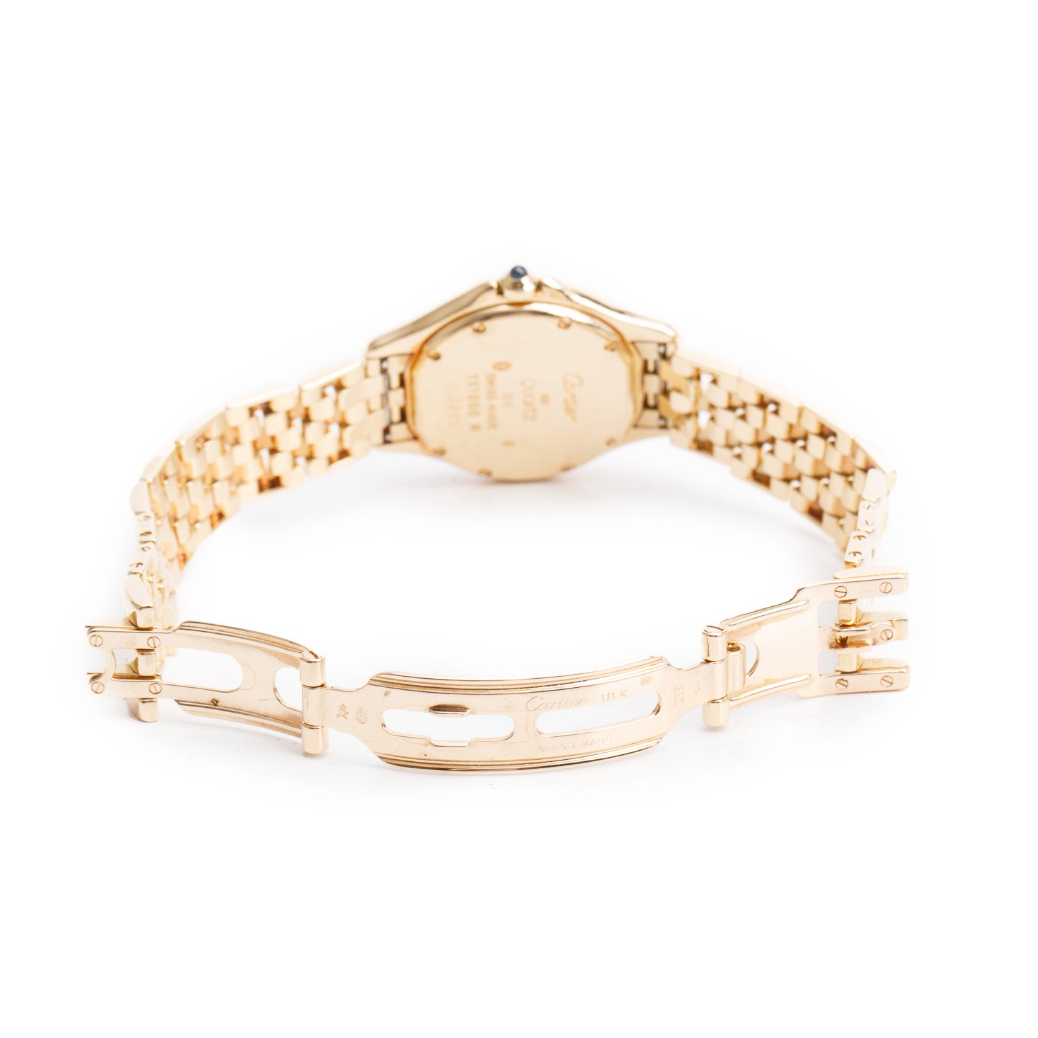 Cartier 18k Yellow Gold Cougar Figaro 26 MM Quartz Watch