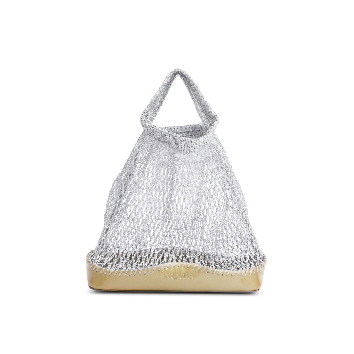 Prada Silver Mesh Mini Handle Bag – OLIVER'S