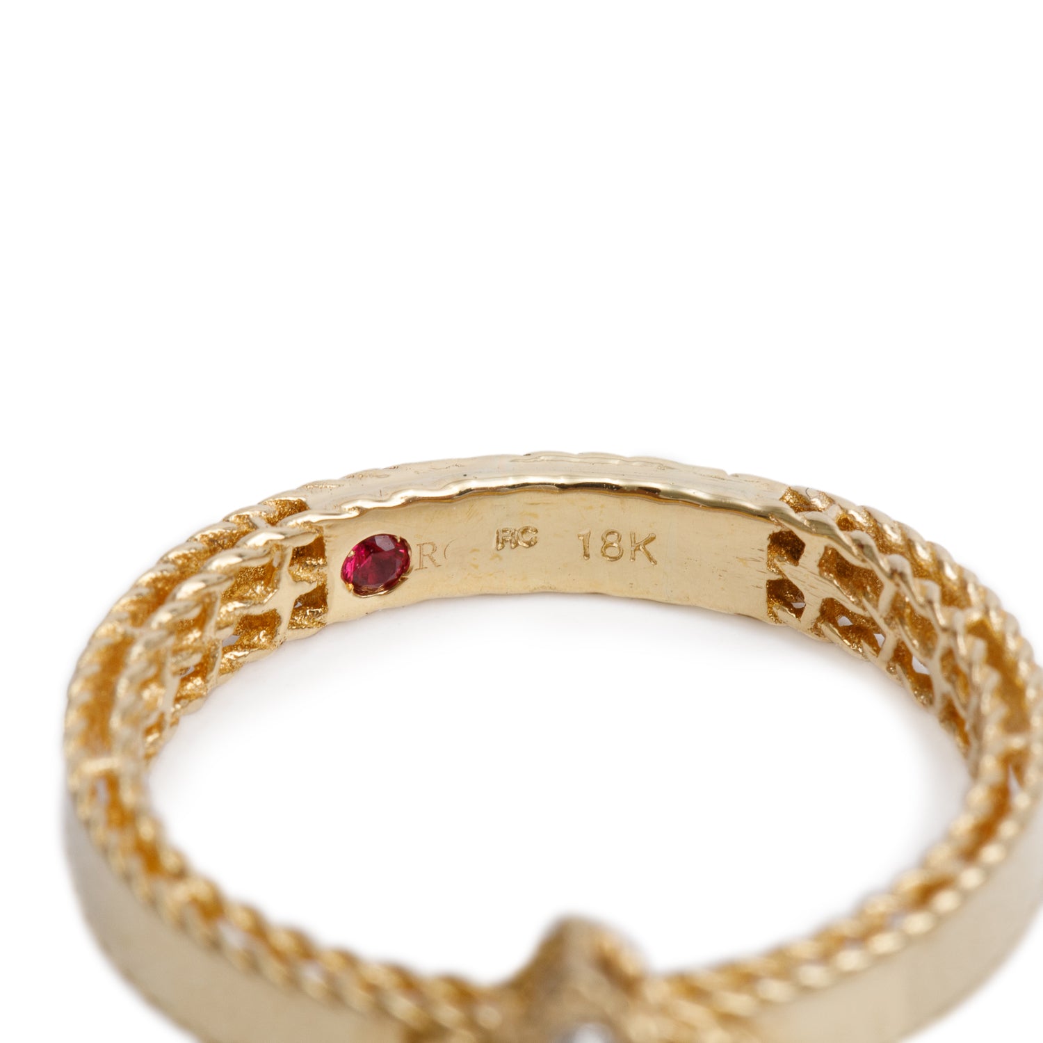 Roberto Coin 18k Yellow Gold Diamond Princess Flower Ring, Size 8