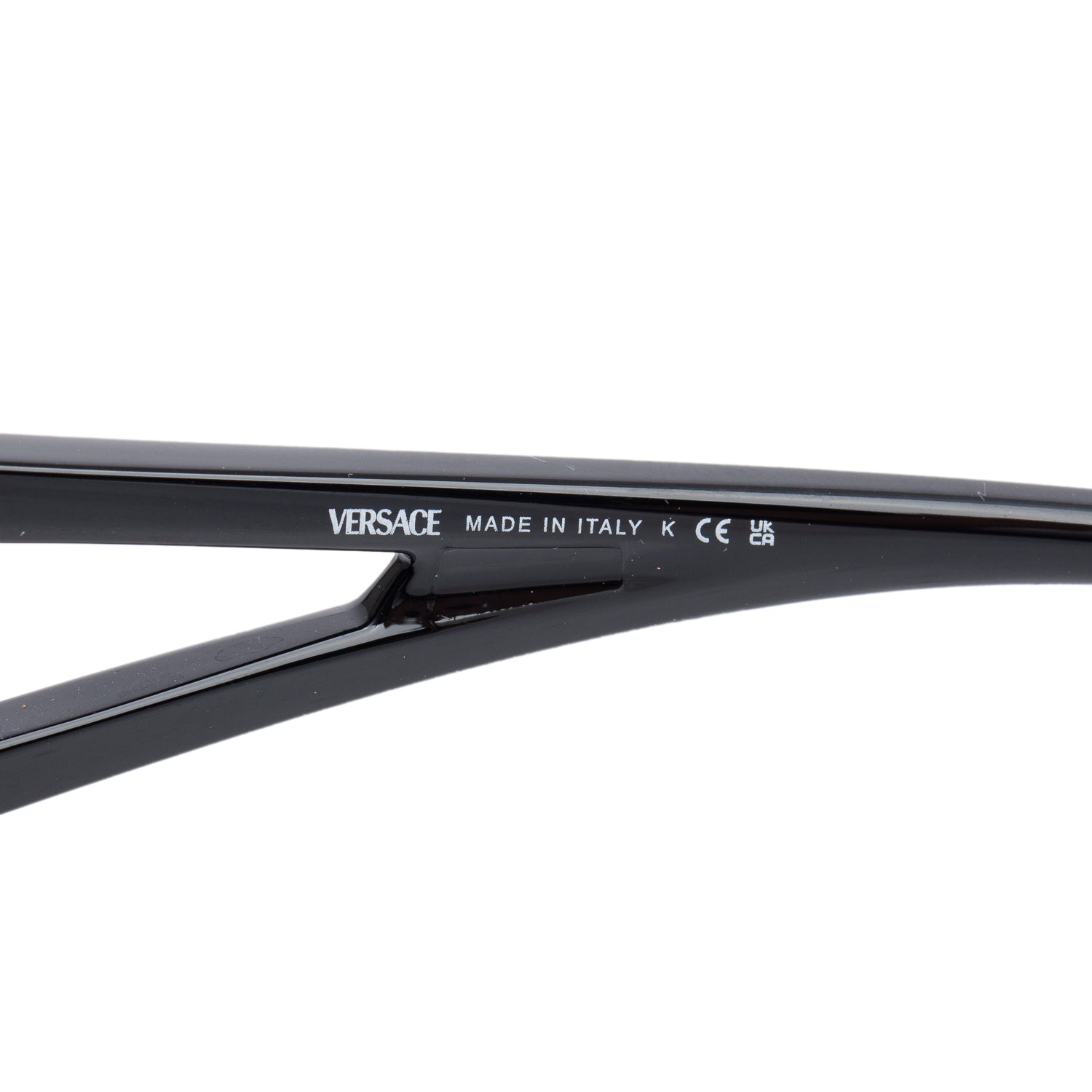 Versace 4475 Black Acetate Medusa Shield Sunglasses w/ Case