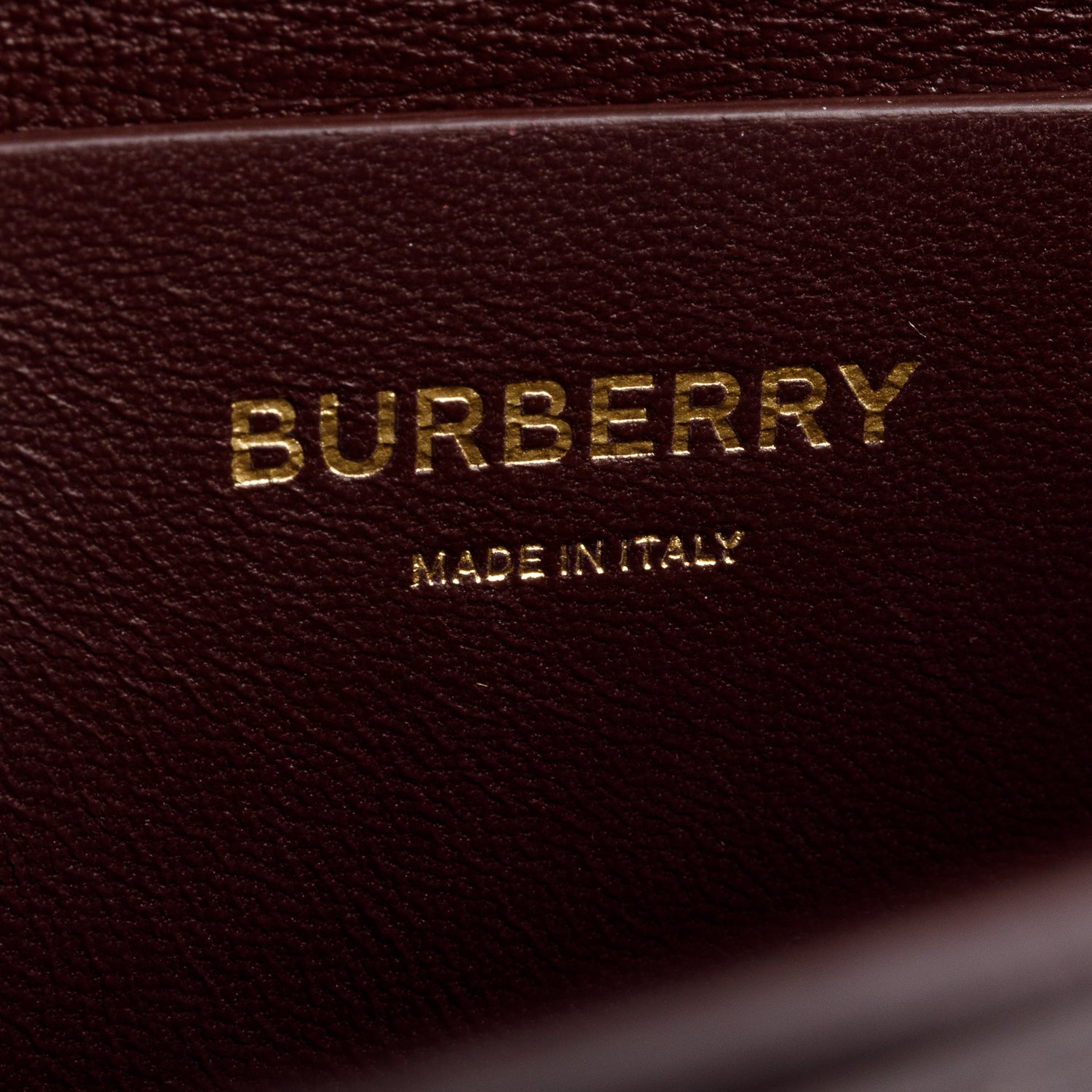 Burberry Burgundy & Red Smooth Calfskin Leather Medium Grace Bag