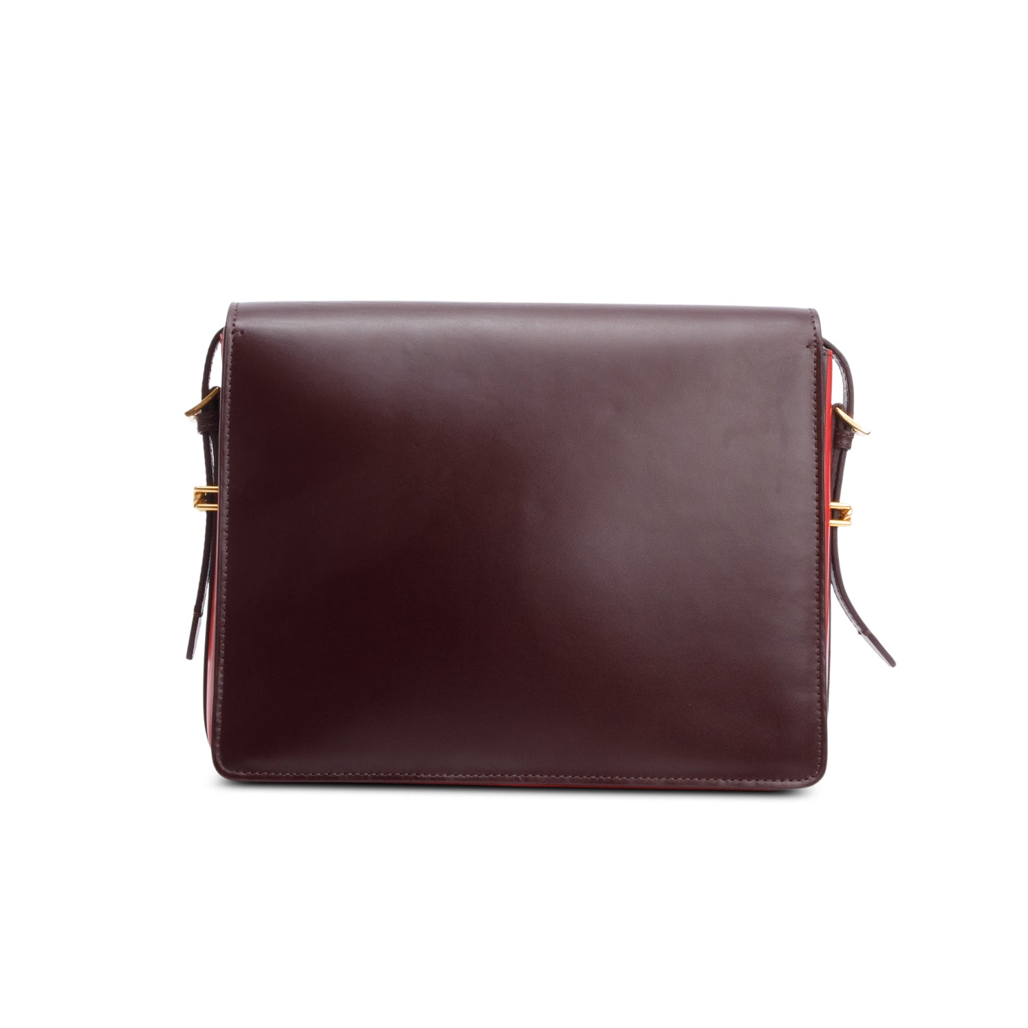 Burberry Burgundy & Red Smooth Calfskin Leather Medium Grace Bag