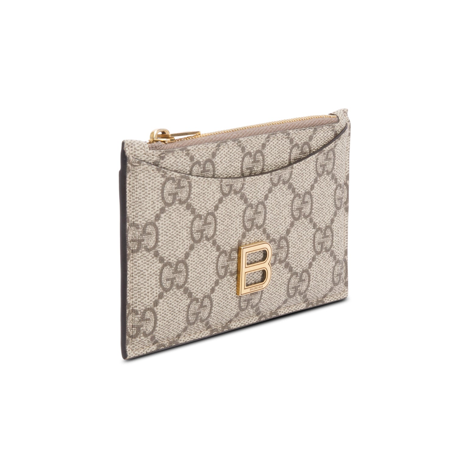 Gucci x Balenciaga GG Supreme Monogram Zip Card Case