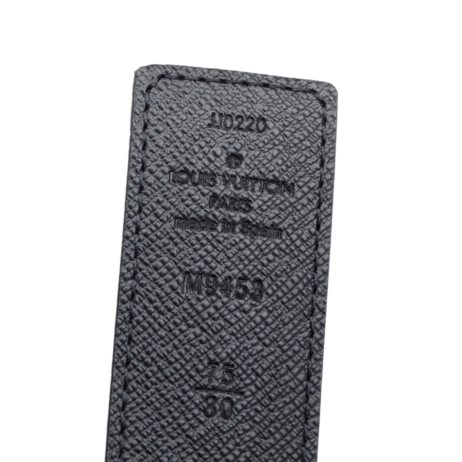 Louis Vuitton 2020 Monogram Black Leather LV Initiales 30 MM Reversible Belt 75 30 w/ Box