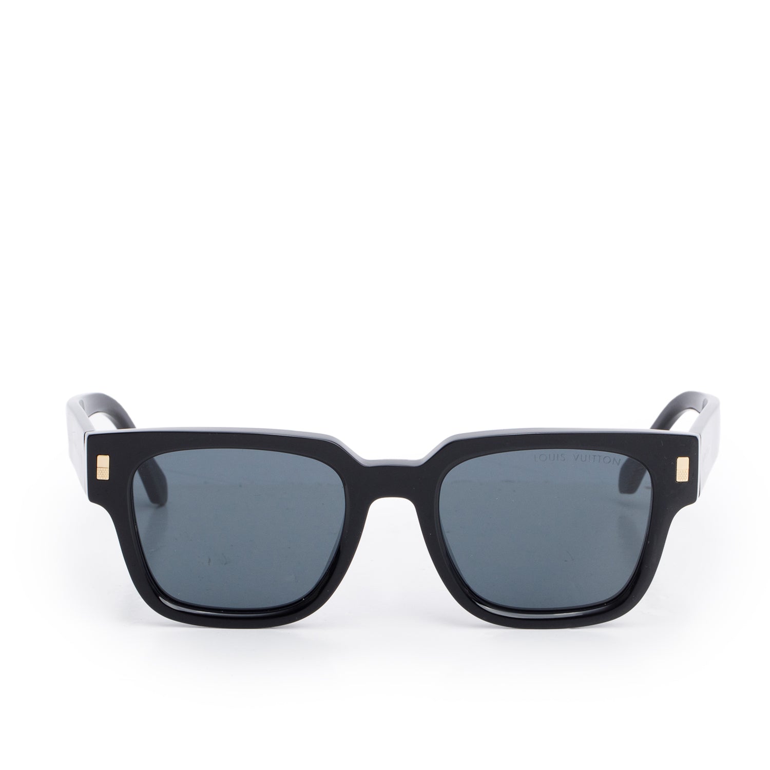 Louis Vuitton 2025 Z1496E Black Acetate Excape Square Sunglasses w/ Box & Case