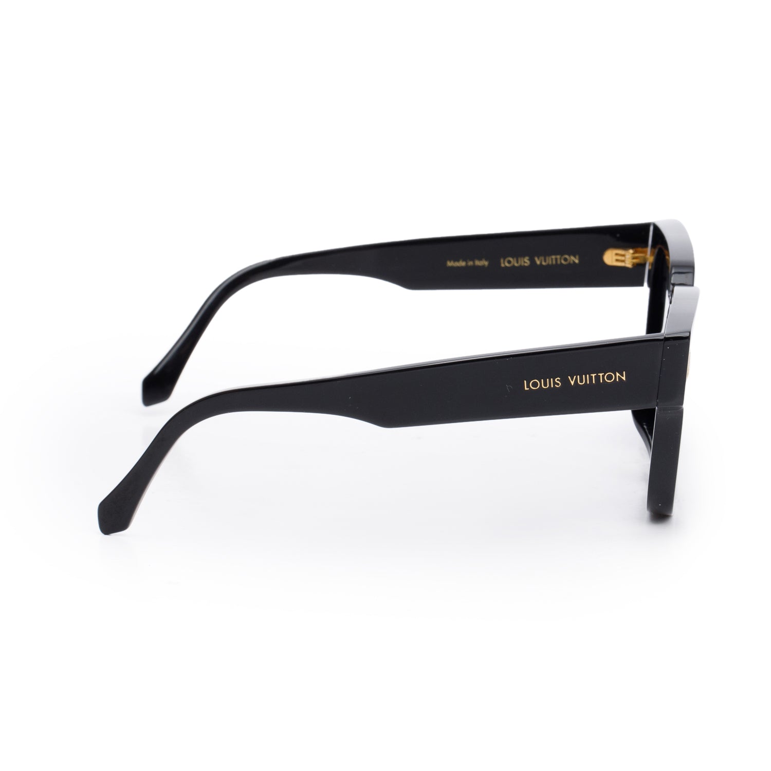 Louis Vuitton 2025 Z1496E Black Acetate Excape Square Sunglasses w/ Box & Case