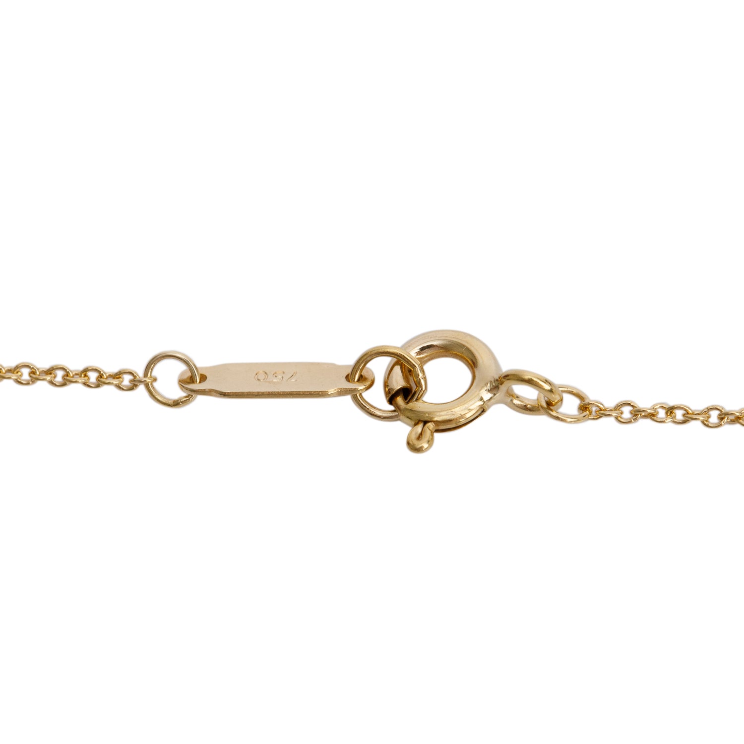 Tiffany & Co. 18k Yellow Gold Heart Drop Necklace w/ Box