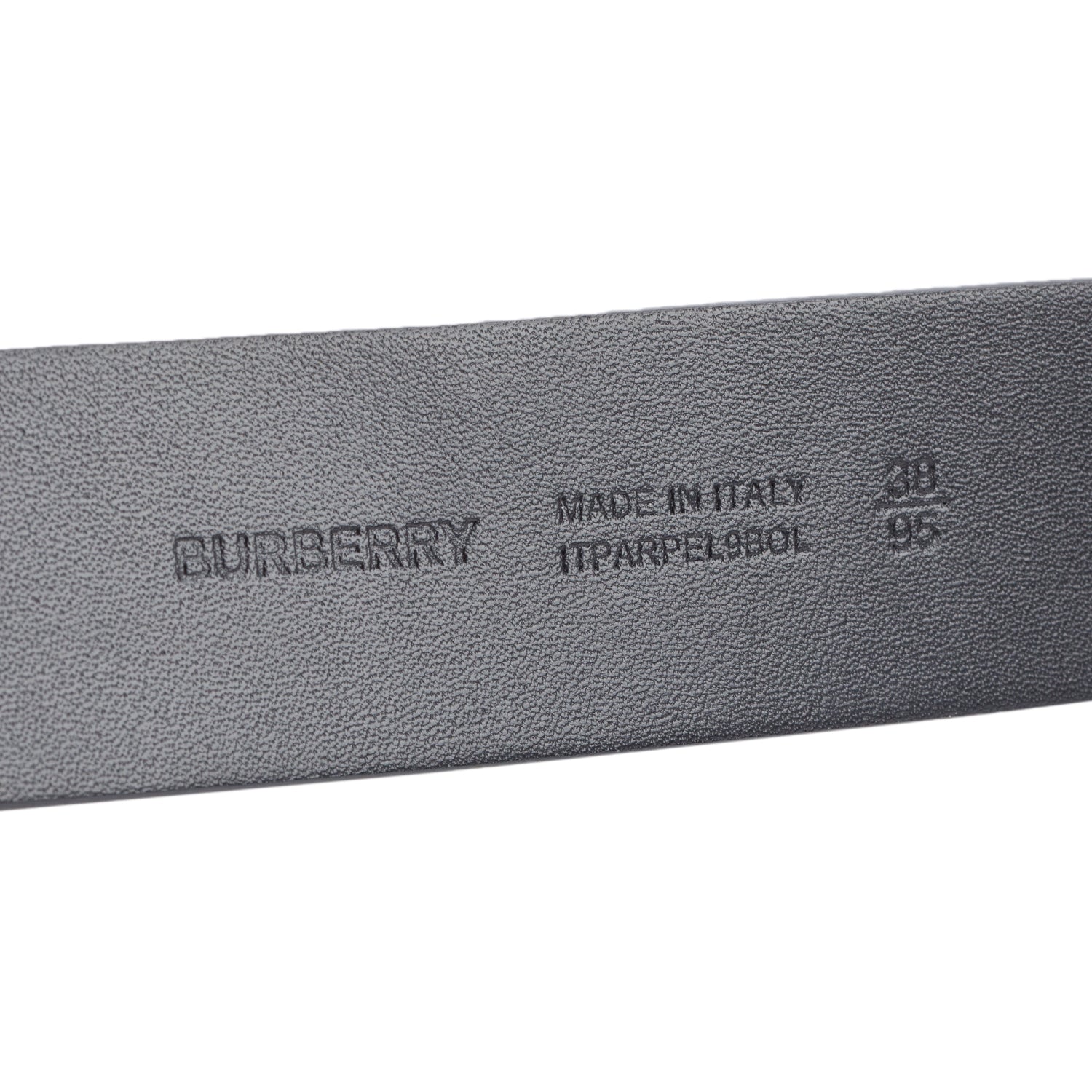 Burberry Biege Check Canvas Logo Plaque Buckle Belt 95 38 w/ Box