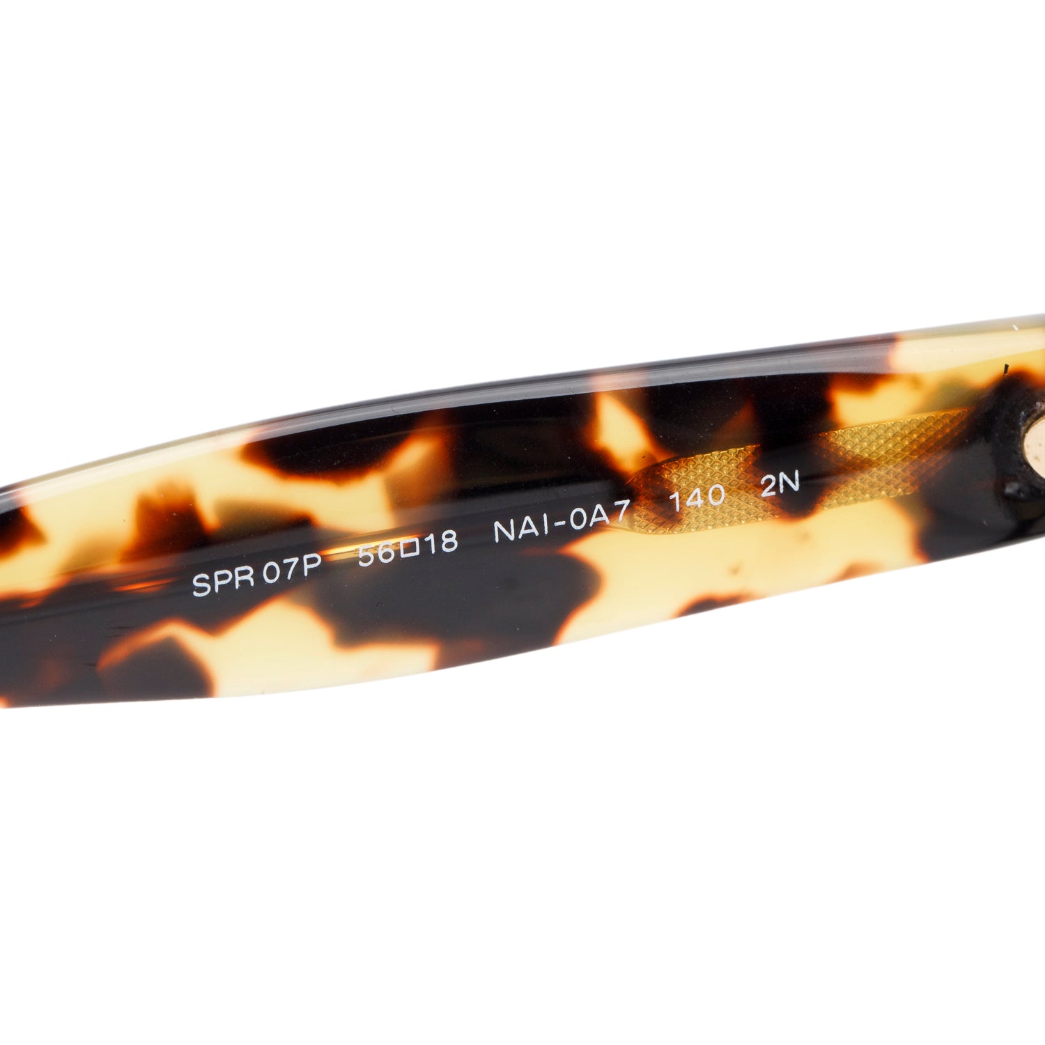 Prada SPR 07P Black/Havana Acetate Square Sunglasses w/ Case