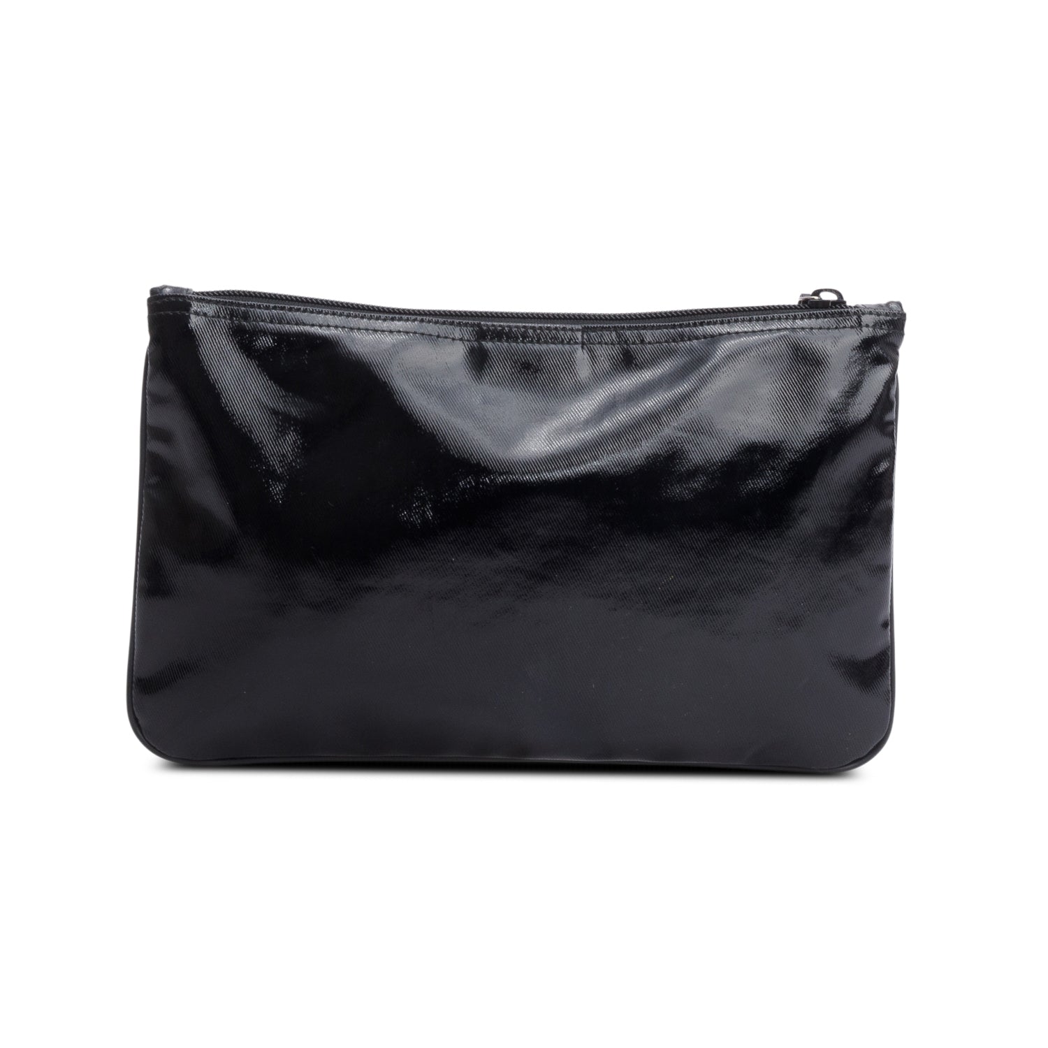 Gucci Black Patent Leather Zip Pouch