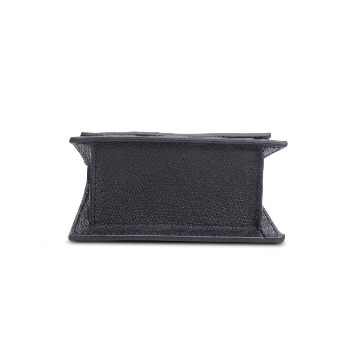 Jacquemus Black Calfskin Leather Mini Signature Le Chiquito Handle Bag w/ Strap