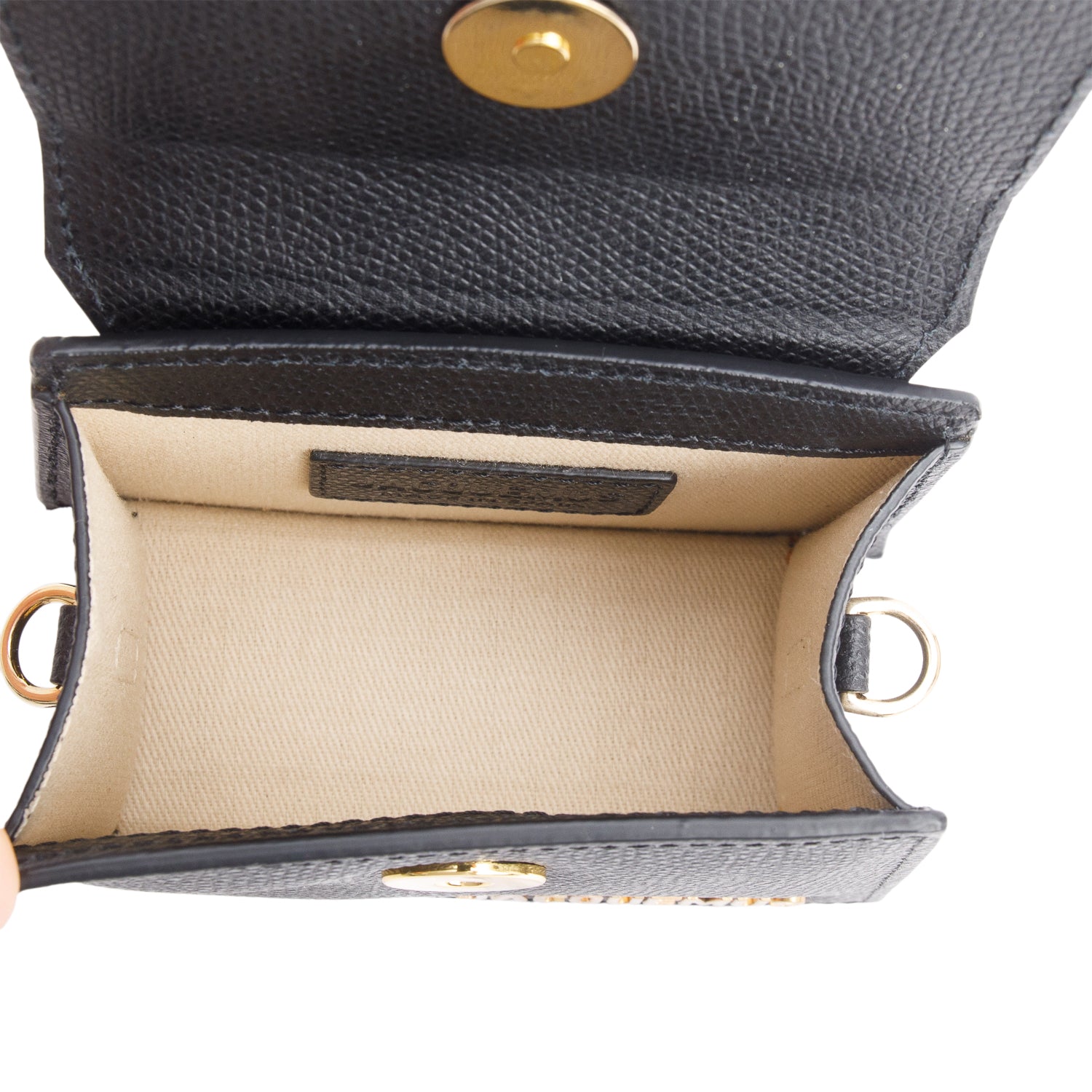 Jacquemus Black Calfskin Leather Mini Signature Le Chiquito Handle Bag w/ Strap