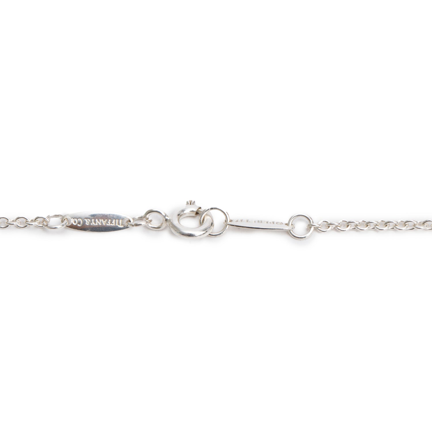 Tiffany & Co. Elsa Peretti Sterling Silver Small Open Bottle Pendant Necklace w/ Box