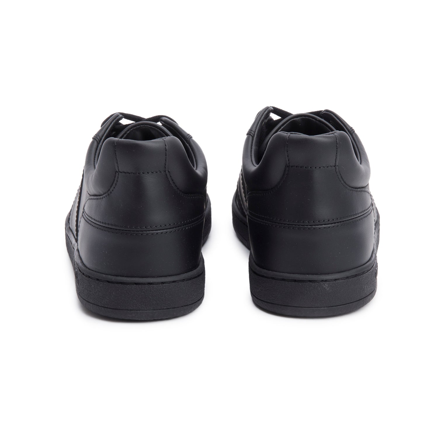 Christian Dior Black Leather Uniform Sneakers, Size 37.5 w/ Box