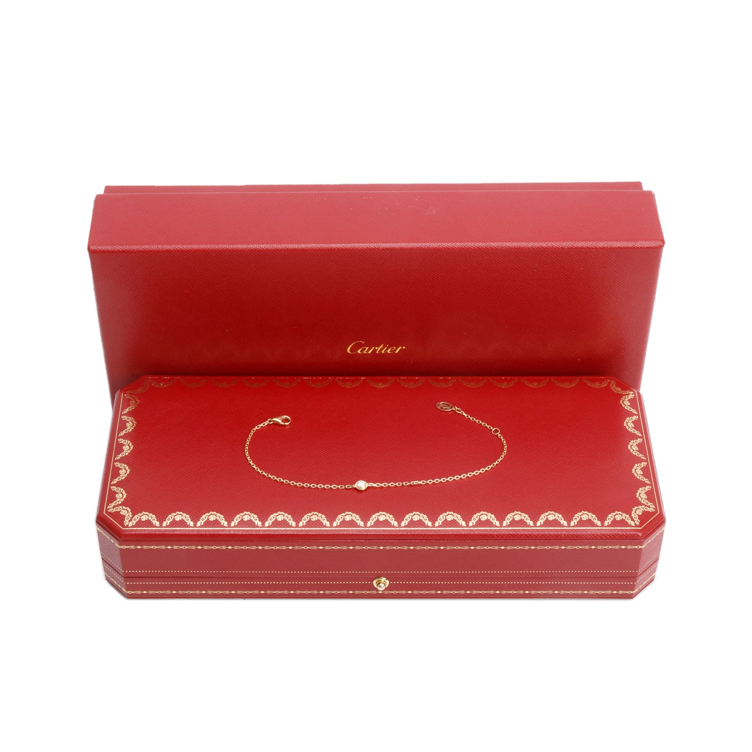 Cartier 2024 18k Yellow Gold Diamond D'Amour Bracelet, Medium Model w/ Box & Certificate