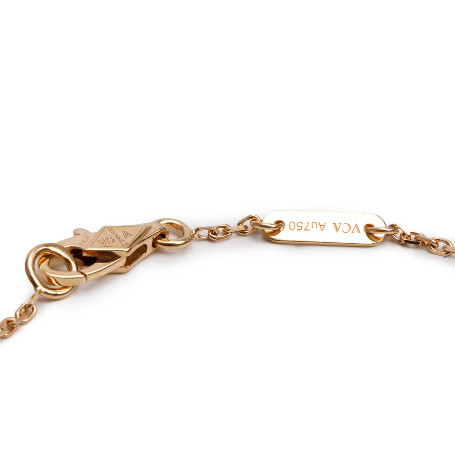 Van Cleef & Arpels 2024 18k Rose Gold Sweet Alhambra 1 Motif Bracelet w/ Box & Certificate