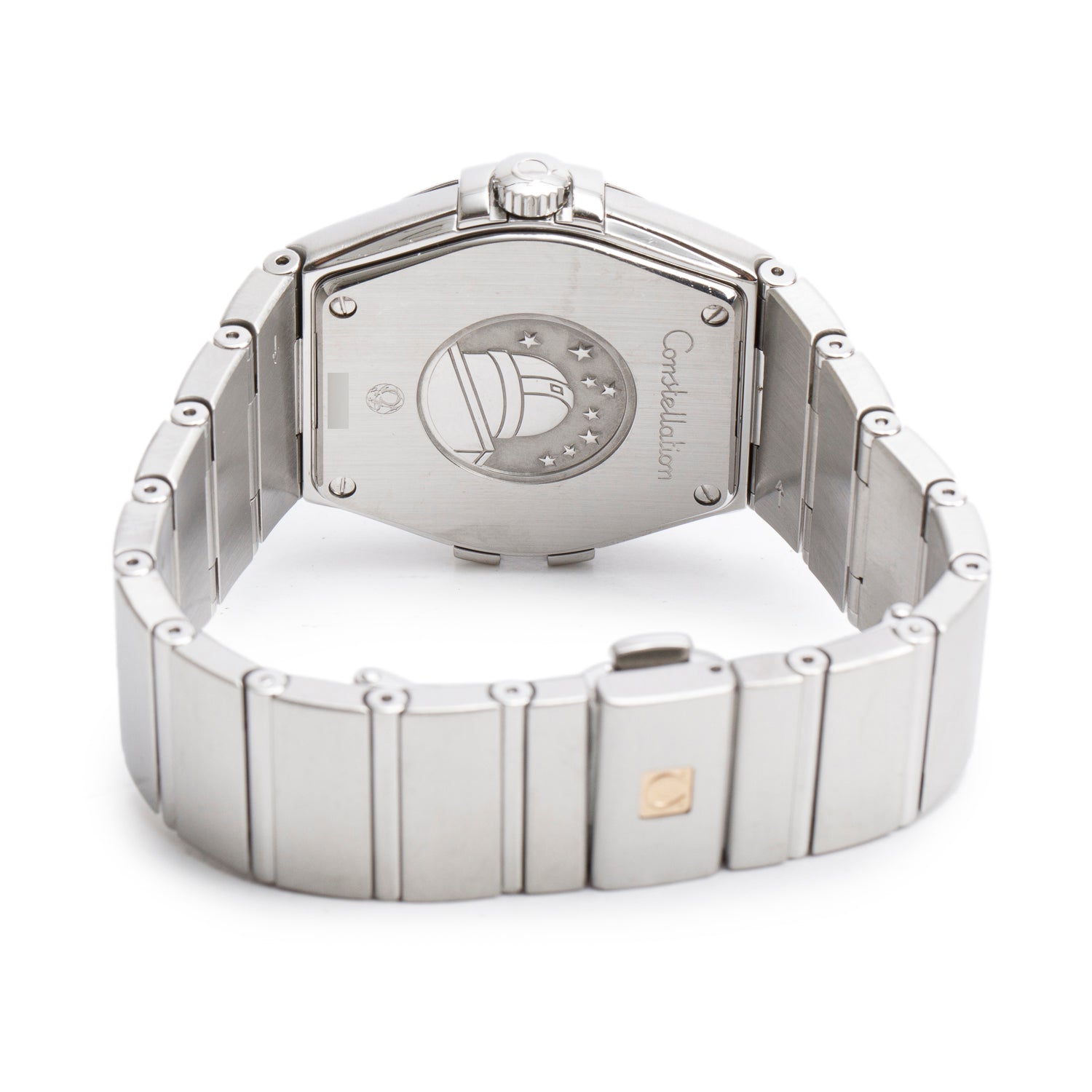 Omega Stainless Steel Constellation 35 MM Quartz Watch Silver Dial