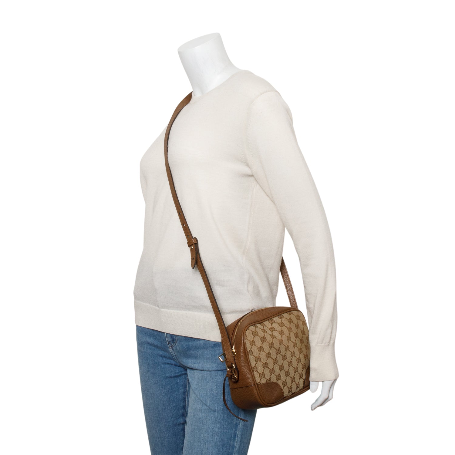 Gucci GG Canvas Mini Bree Crossbody Bag