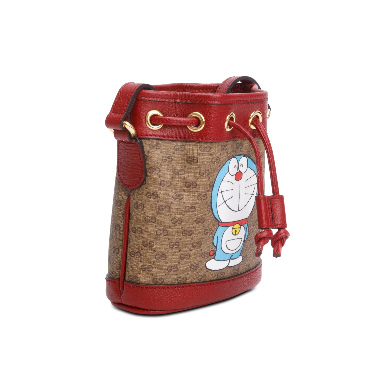 Gucci x Doraemon Mini GG Supreme Mini Bucket Bag