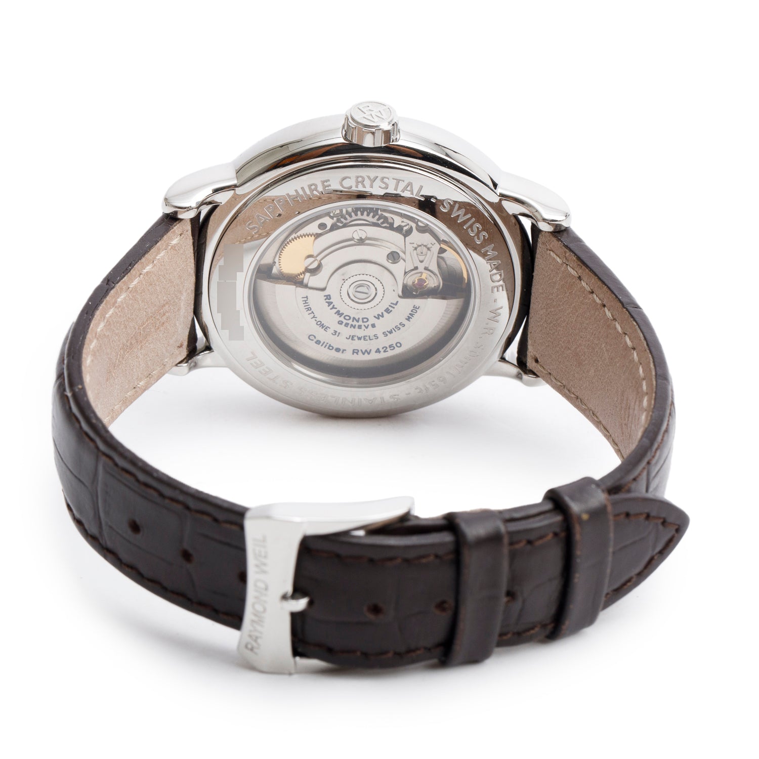 Raymond Weil Stainless Steel Maestro 39.5 MM Automatic Watch Silver Dial 2838