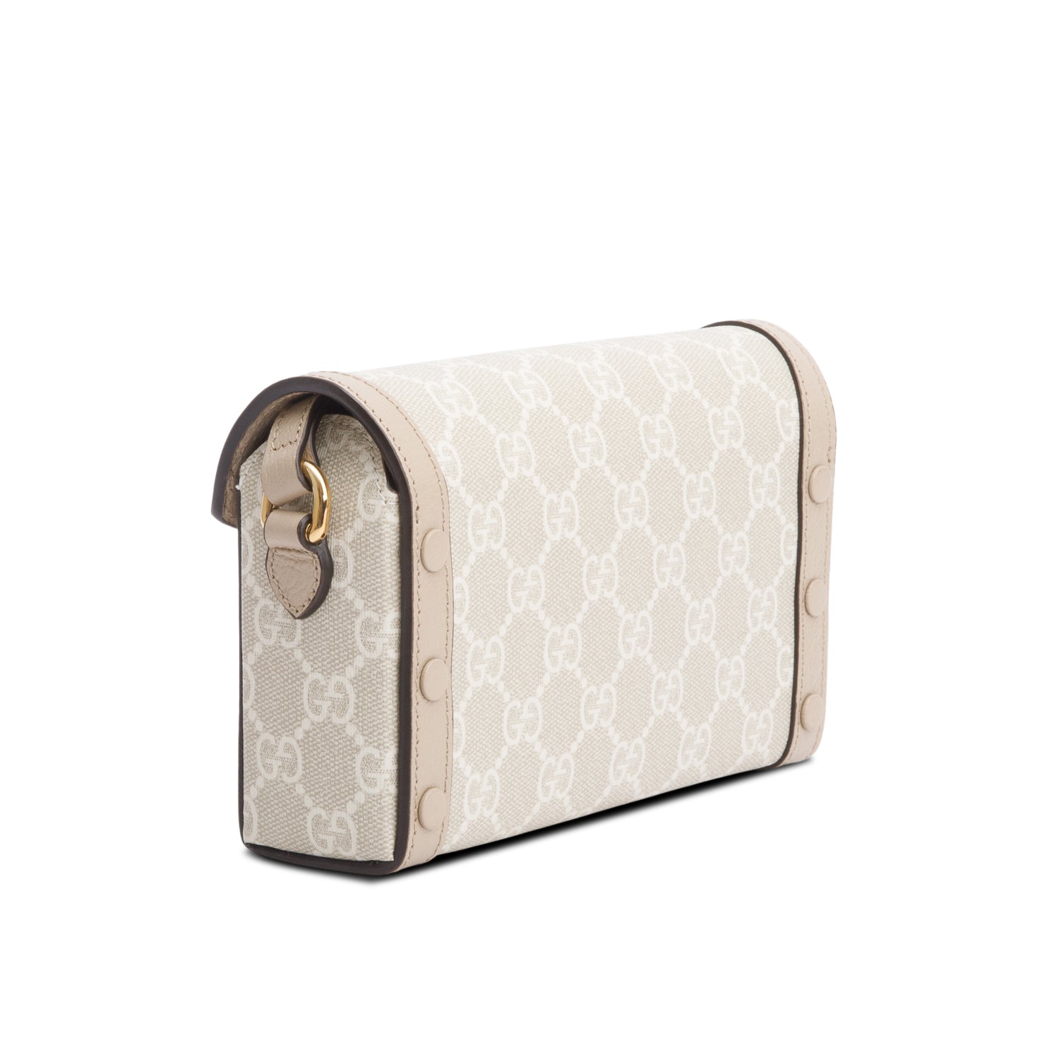 Gucci Beige/White GG Supreme Horsebit 1955 Mini Bag