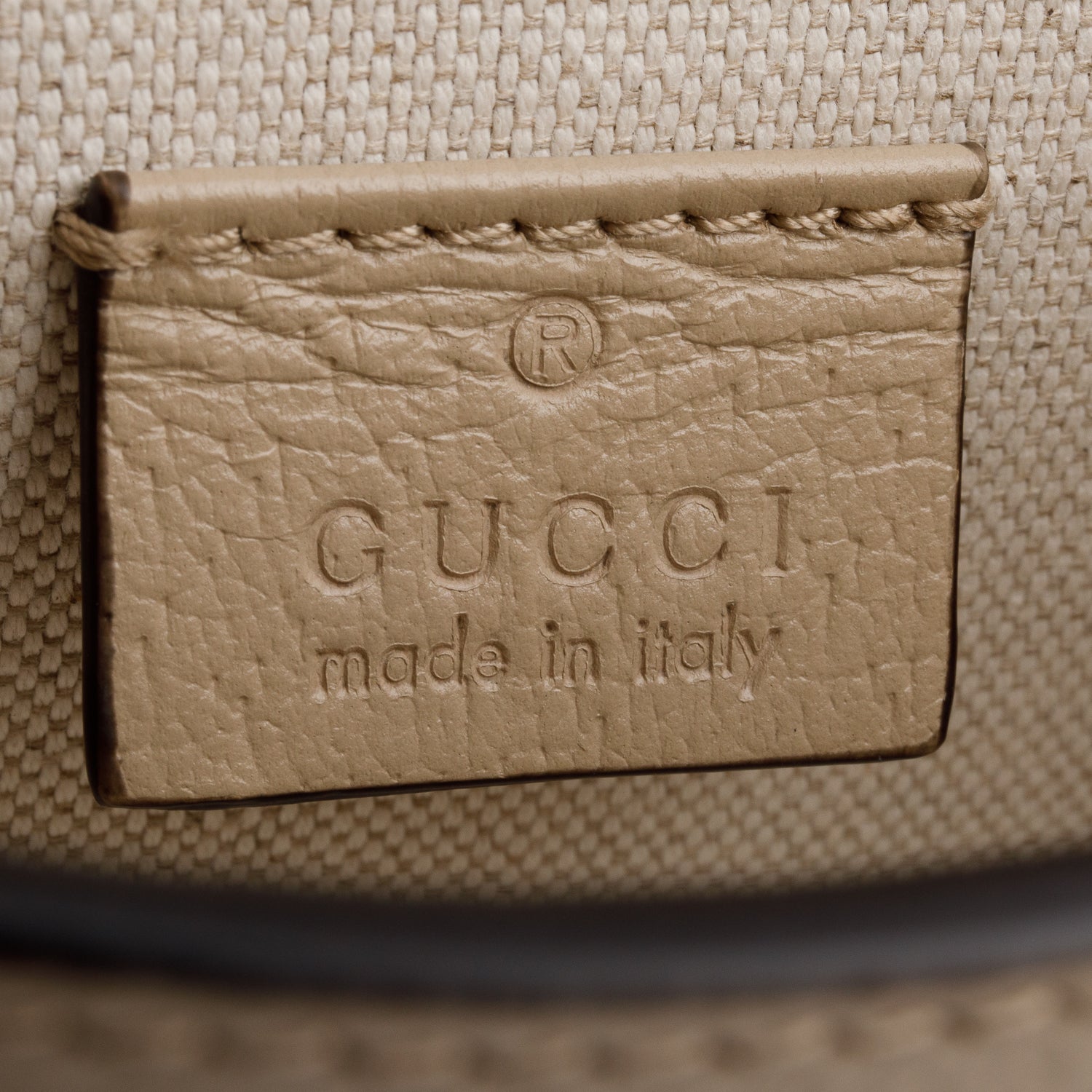 Gucci Beige/White GG Supreme Horsebit 1955 Mini Bag