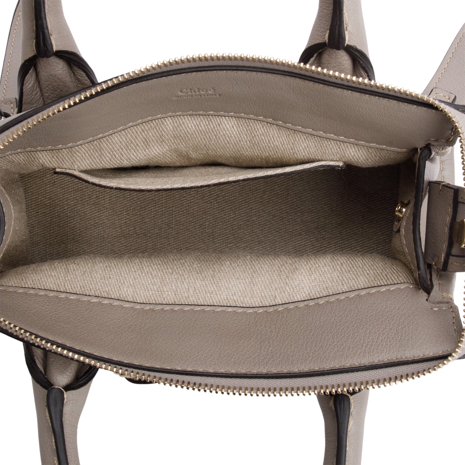 Chloe Grey Leather Mini Edith Bag w/ Authenticity Card