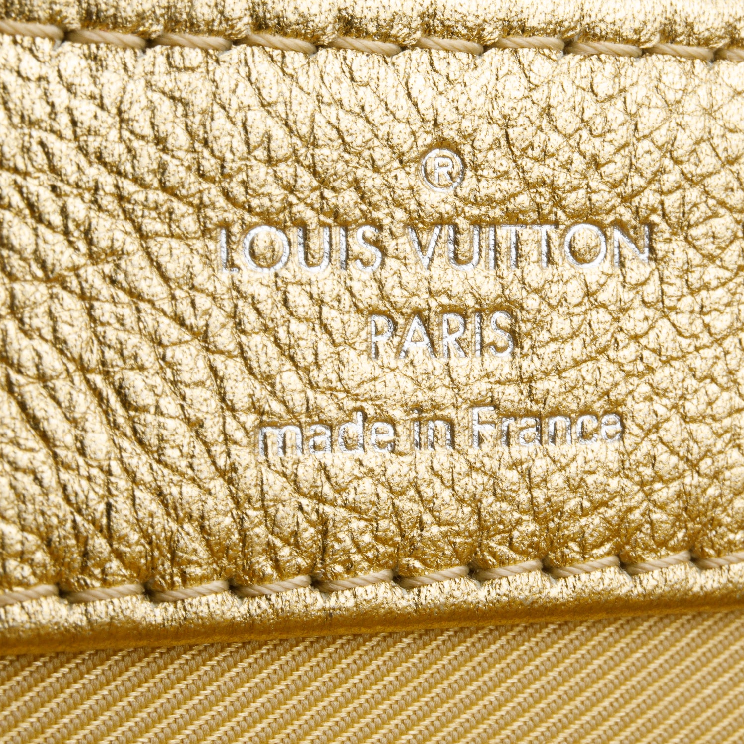 Louis Vuitton Metallic Gold Taurillon Leather LockMe II BB Chain Bag