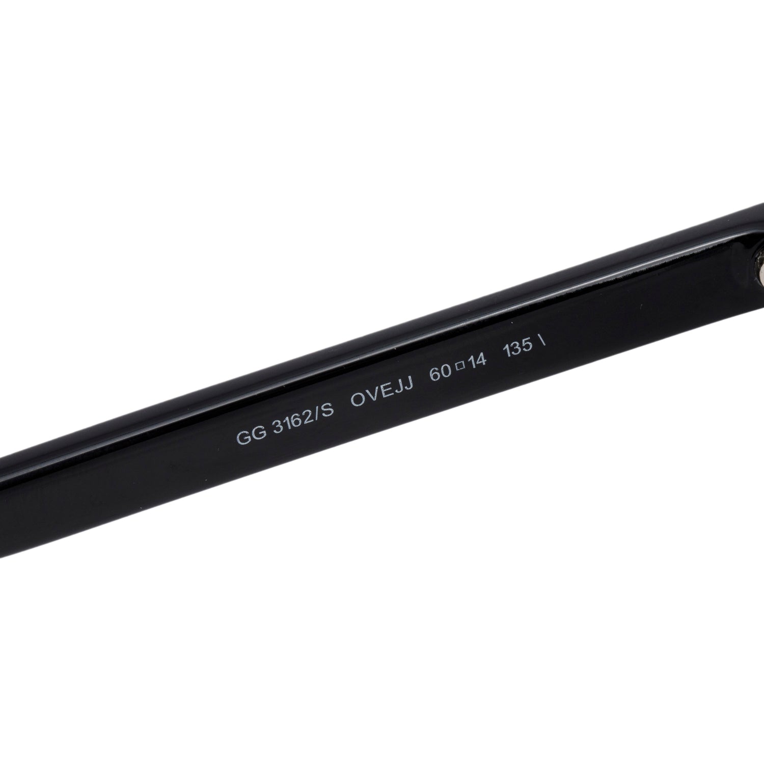 Gucci GG3162/S White/Black Acetate Web Interlocking G Logo Cat-Eye Sunglasses w/ Case