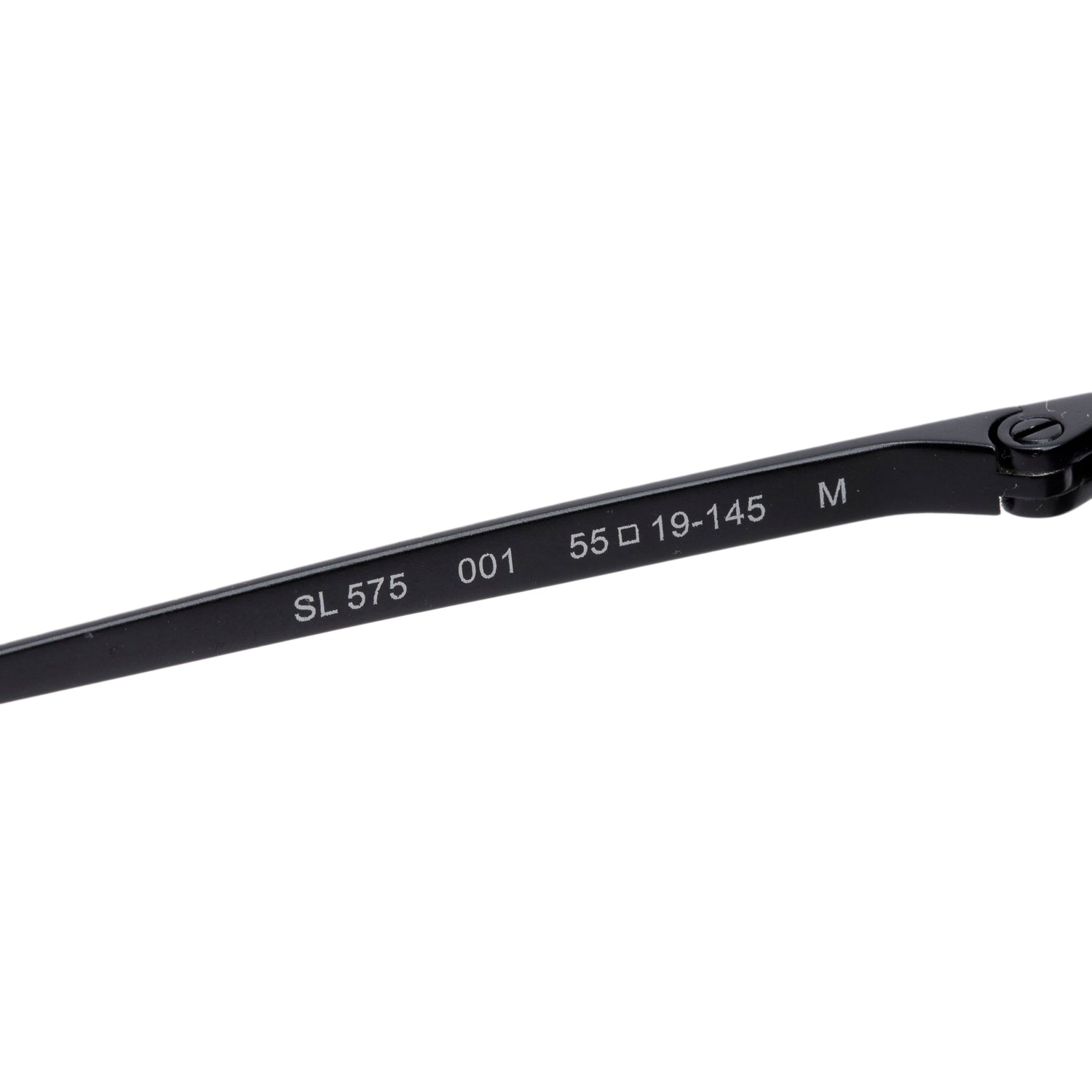 Saint Laurent Black Tone SL 575 Round Aviator Sunglasses w/ Case