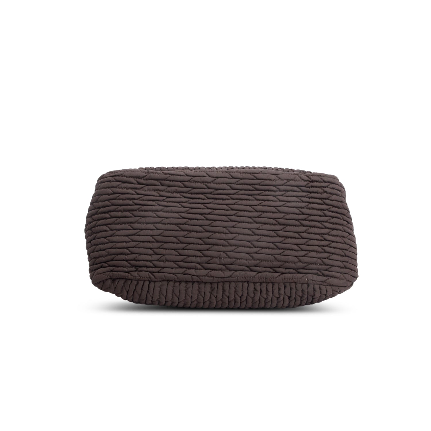 Prada Brown Tessuto Gaufre Nylon Chain Shoulder Bag