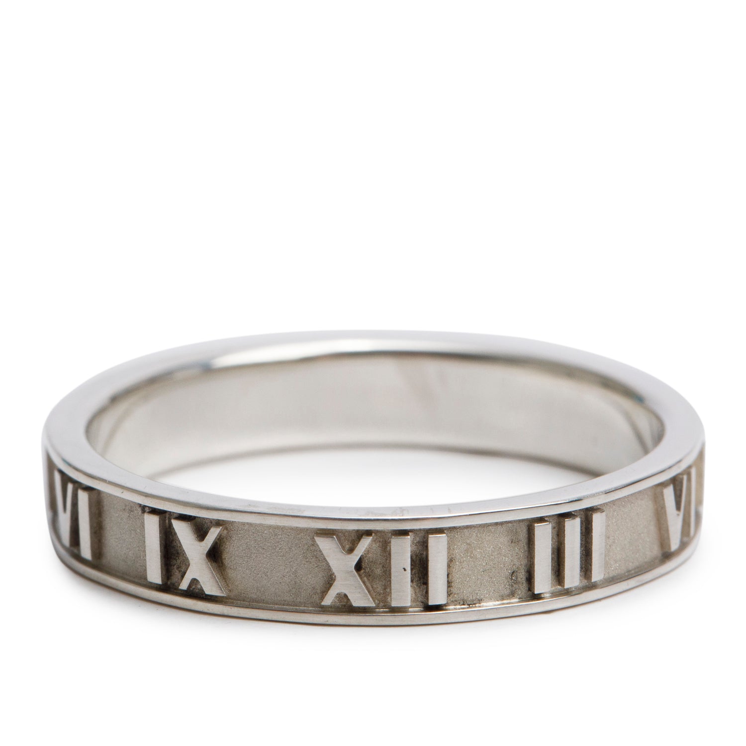 Tiffany & Co. Sterling Silver Atlas Narrow Band, Ring Size 10