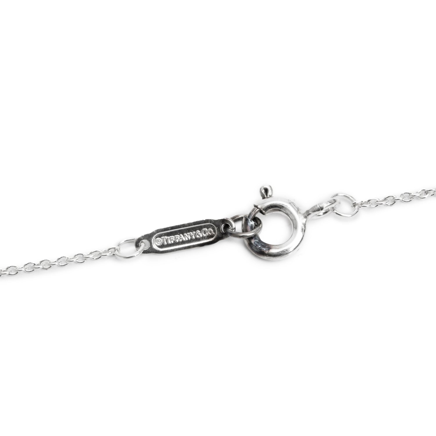 Tiffany & Co. Sterling Silver Small Notes Round Pendant Necklace