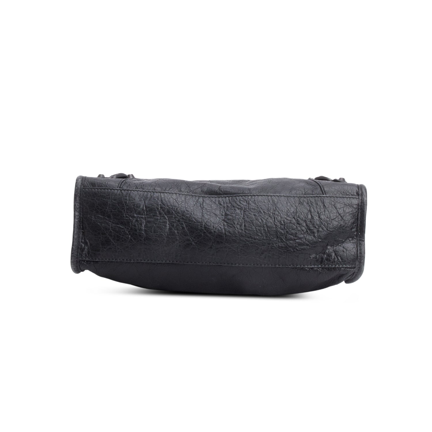 Balenciaga 2024 Black Arena Leather Small Le City Bag w/ Strap & Receipt