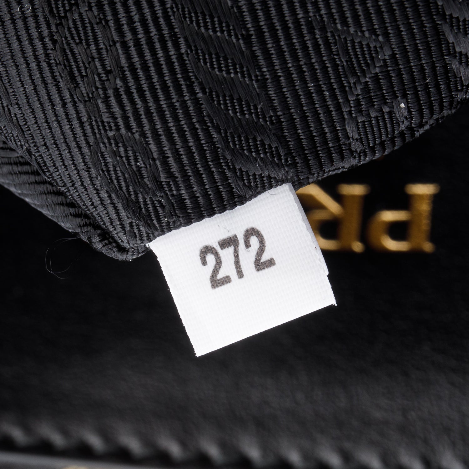 Prada Beige/Black Embroidered Fabric Large Symbole Tote w/ Box