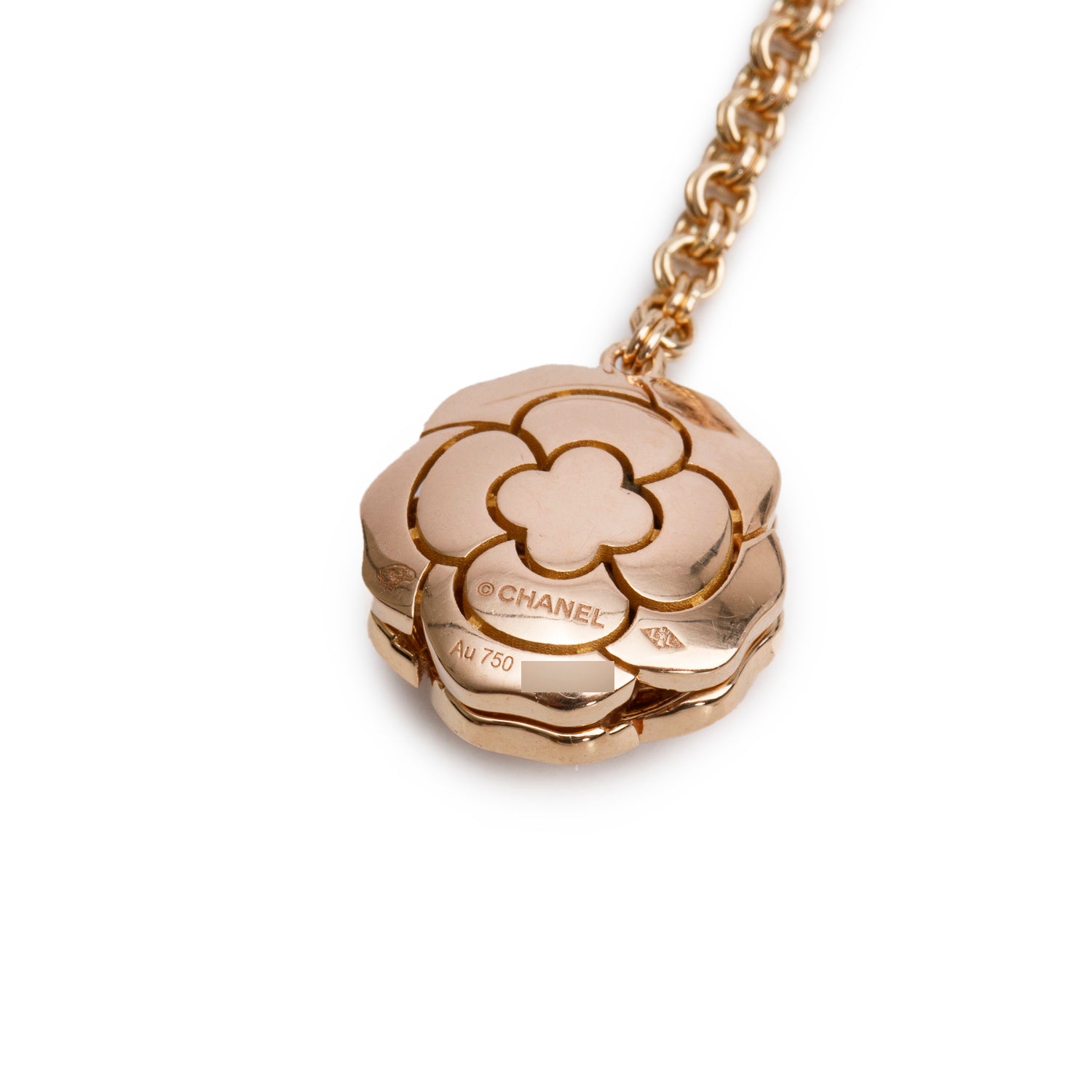 Chanel 18k Rose Gold Diamond Les Infinis de Camelia Transformable Long Necklace w/ Box & Certificate