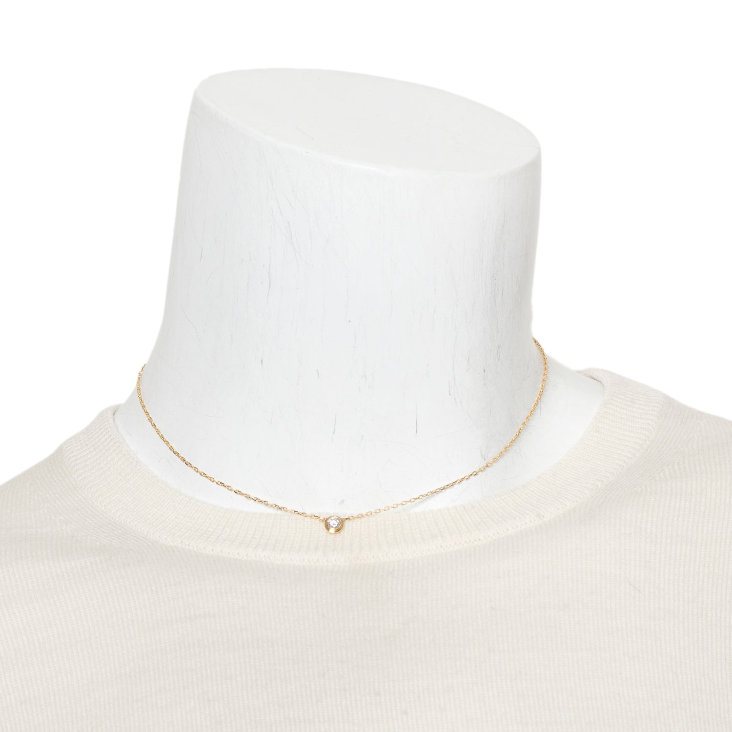 Cartier 2023 18k Yellow Gold Diamond D'Amour Pendant Necklace, Large Model w/ Receipt & Certificate