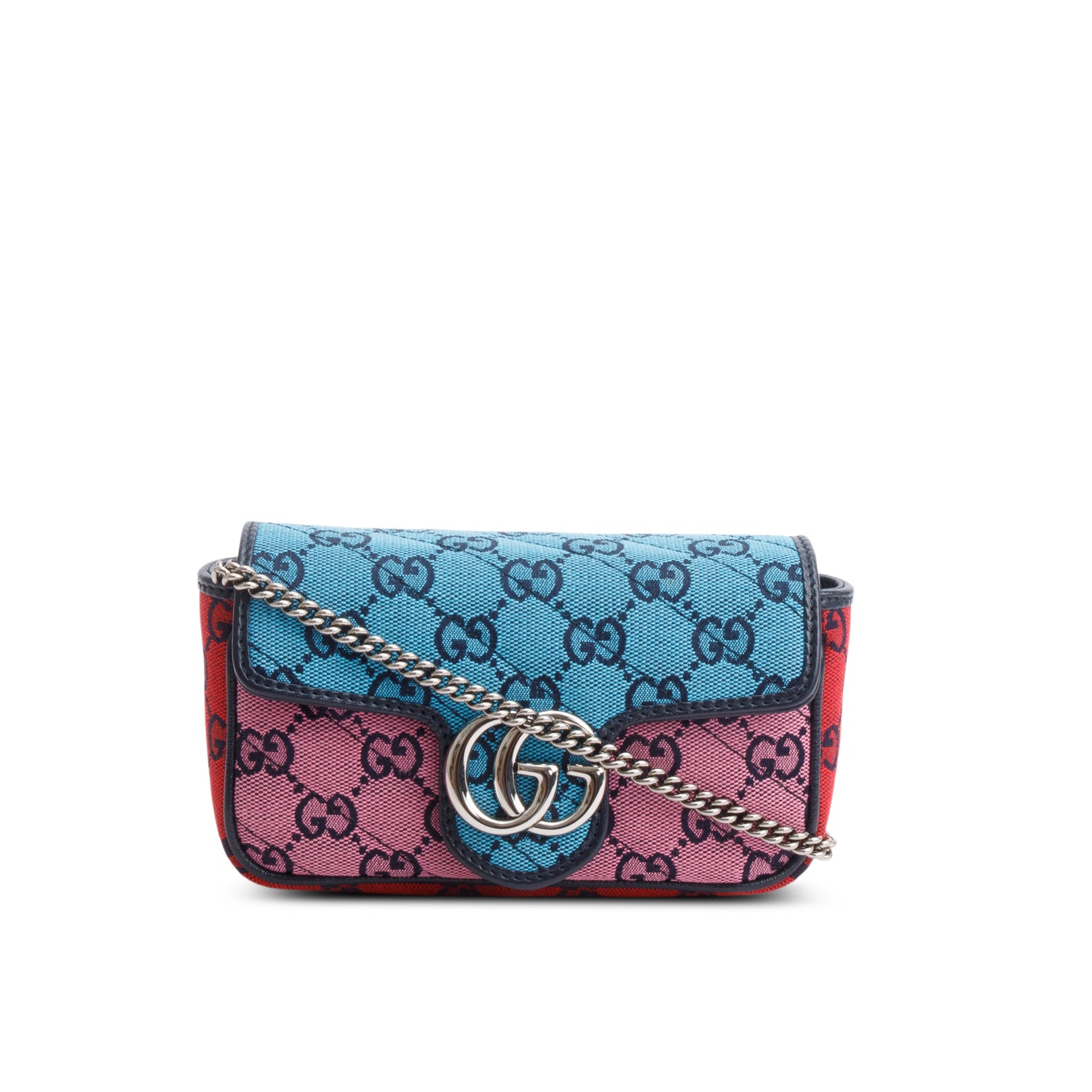 Gucci Tricolor GG Canvas Super Mini Bag