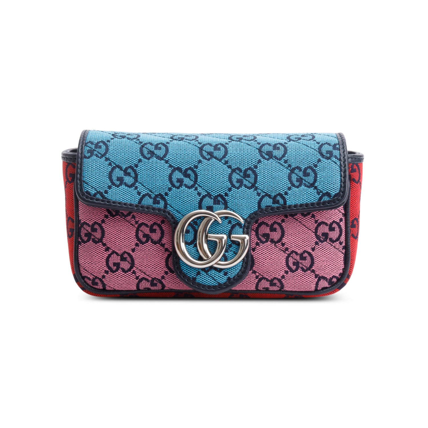 Gucci Tricolor GG Canvas Super Mini Bag