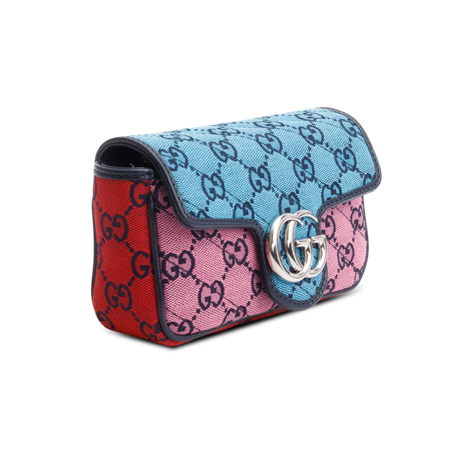 Gucci Tricolor GG Canvas Super Mini Bag
