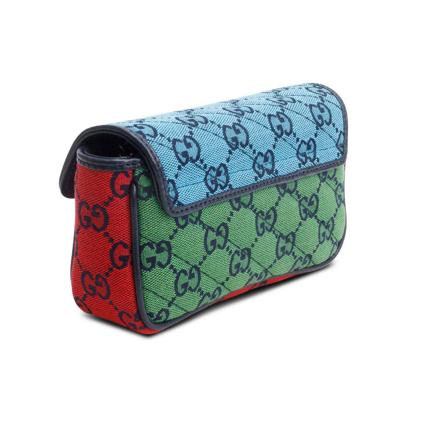 Gucci Tricolor GG Canvas Super Mini Bag