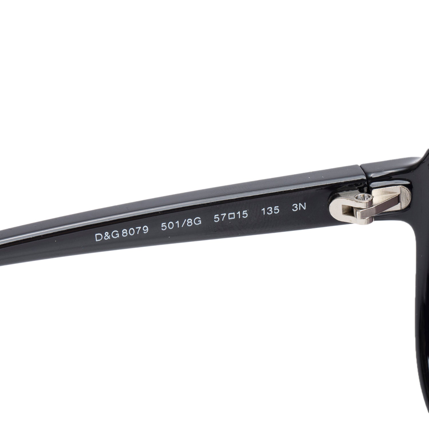 Dolce & Gabbana D&G8079 Black Acetate Butterfly Sunglasses w/ Case