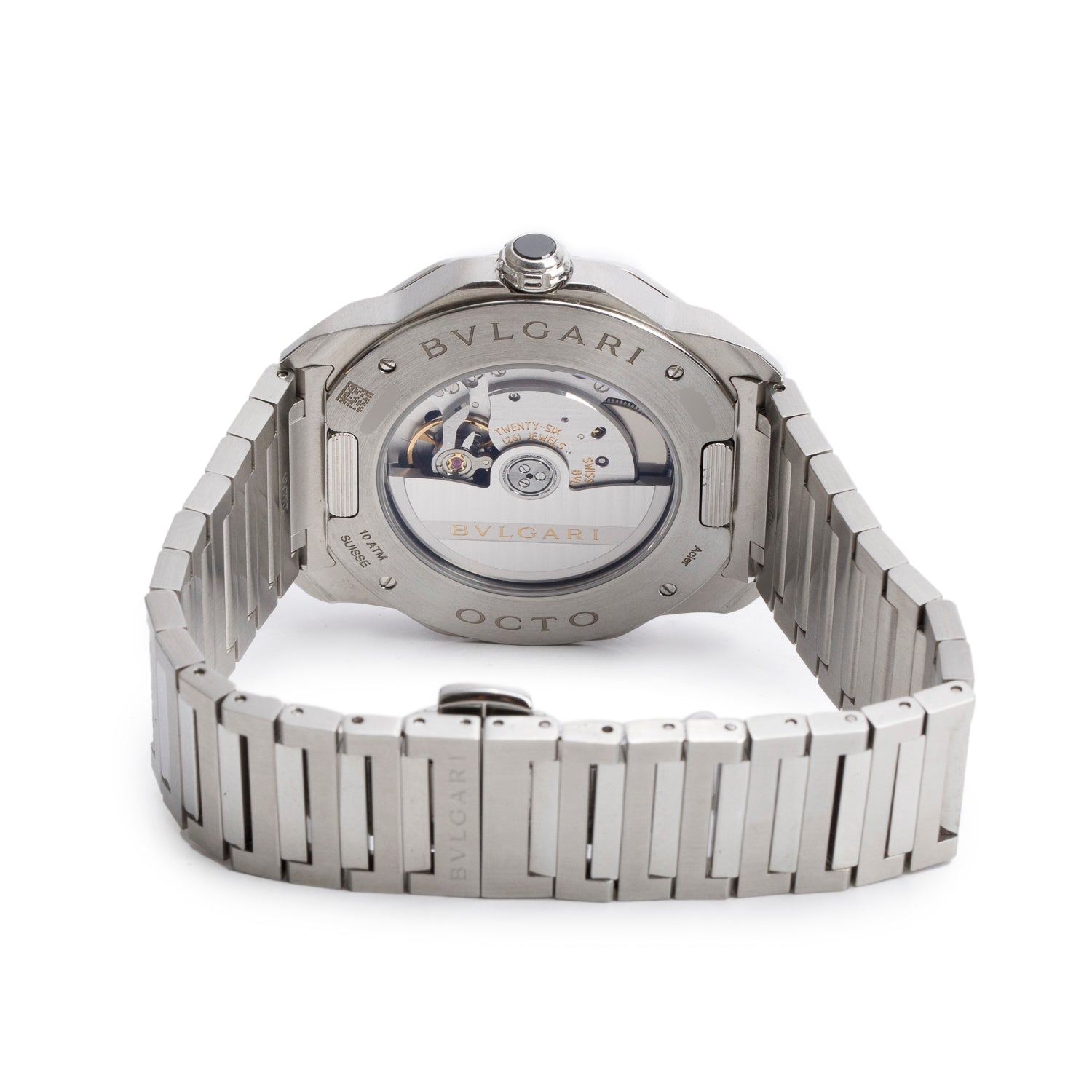 BVLGARI 2024 Stainless Steel Octo Roma 41 MM Automatic Watch Blue Dial w/ Box, Papers & Extra Strap