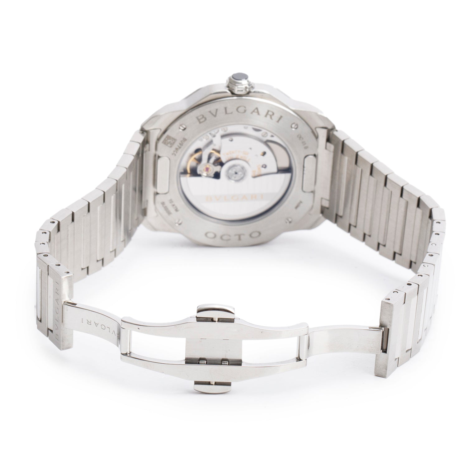 BVLGARI 2024 Stainless Steel Octo Roma 41 MM Automatic Watch Blue Dial w/ Box, Papers & Extra Strap