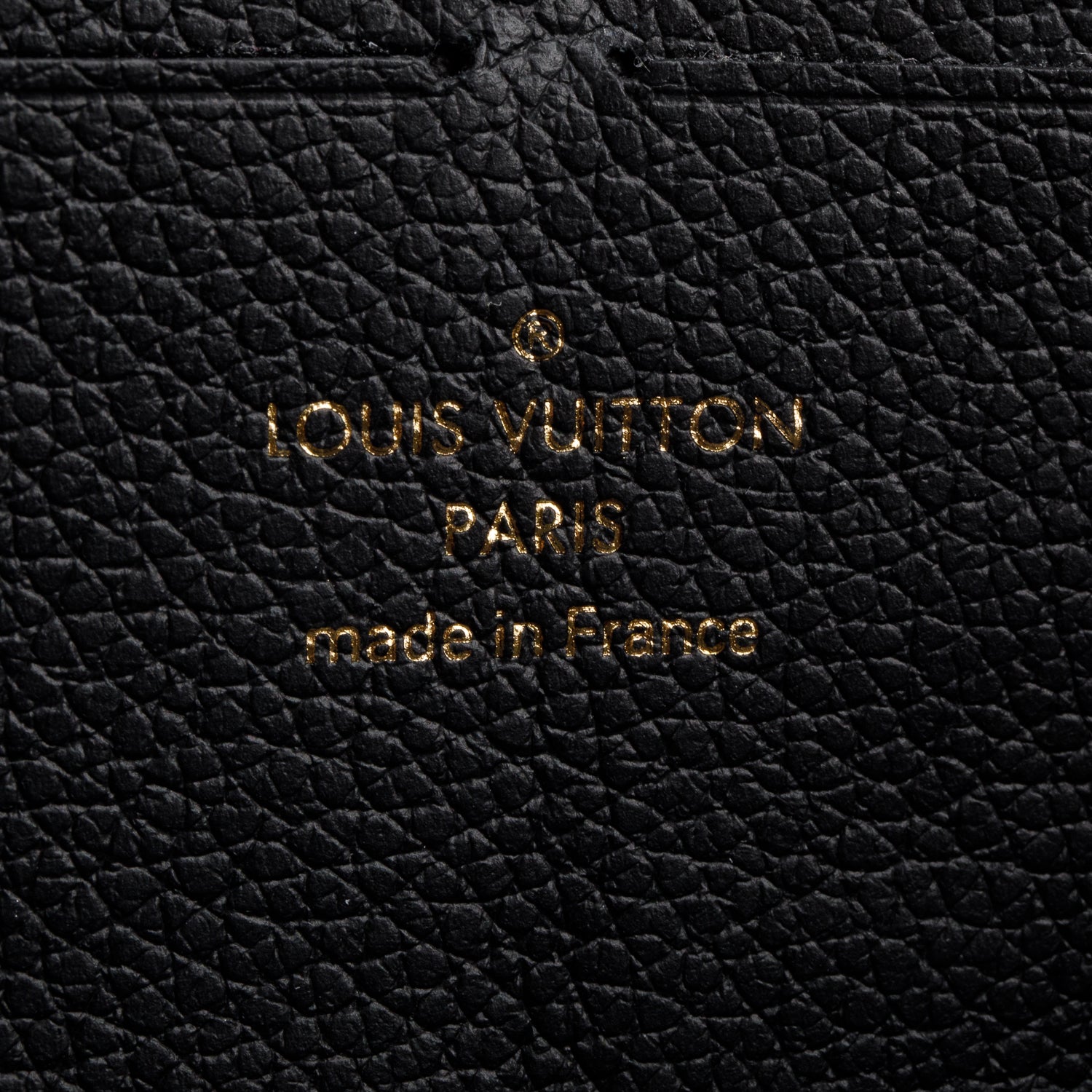 Louis Vuitton Black Monogram Empreinte Clemence Wallet w/ Box