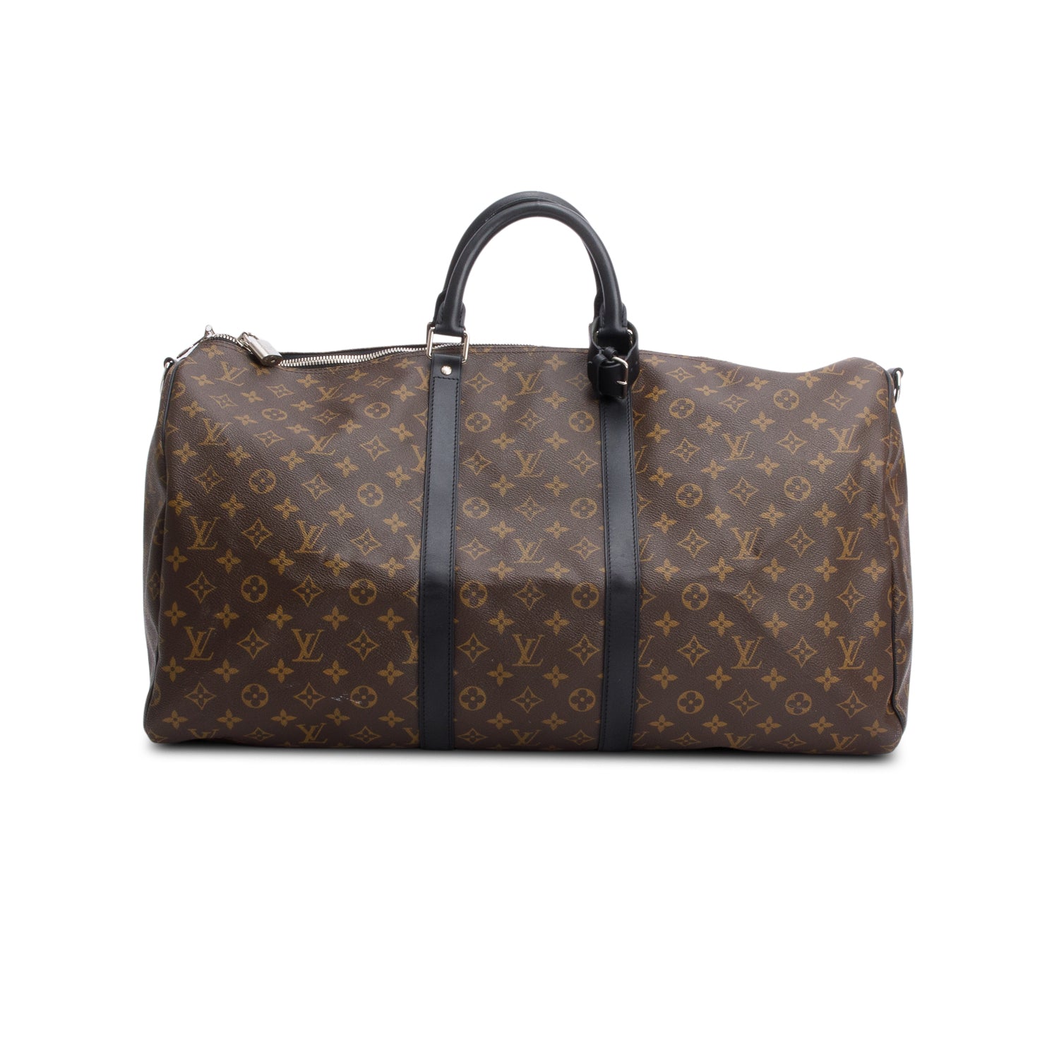 Louis Vuitton Monogram Macassar Keepall Bandouliere 55 w/ Strap