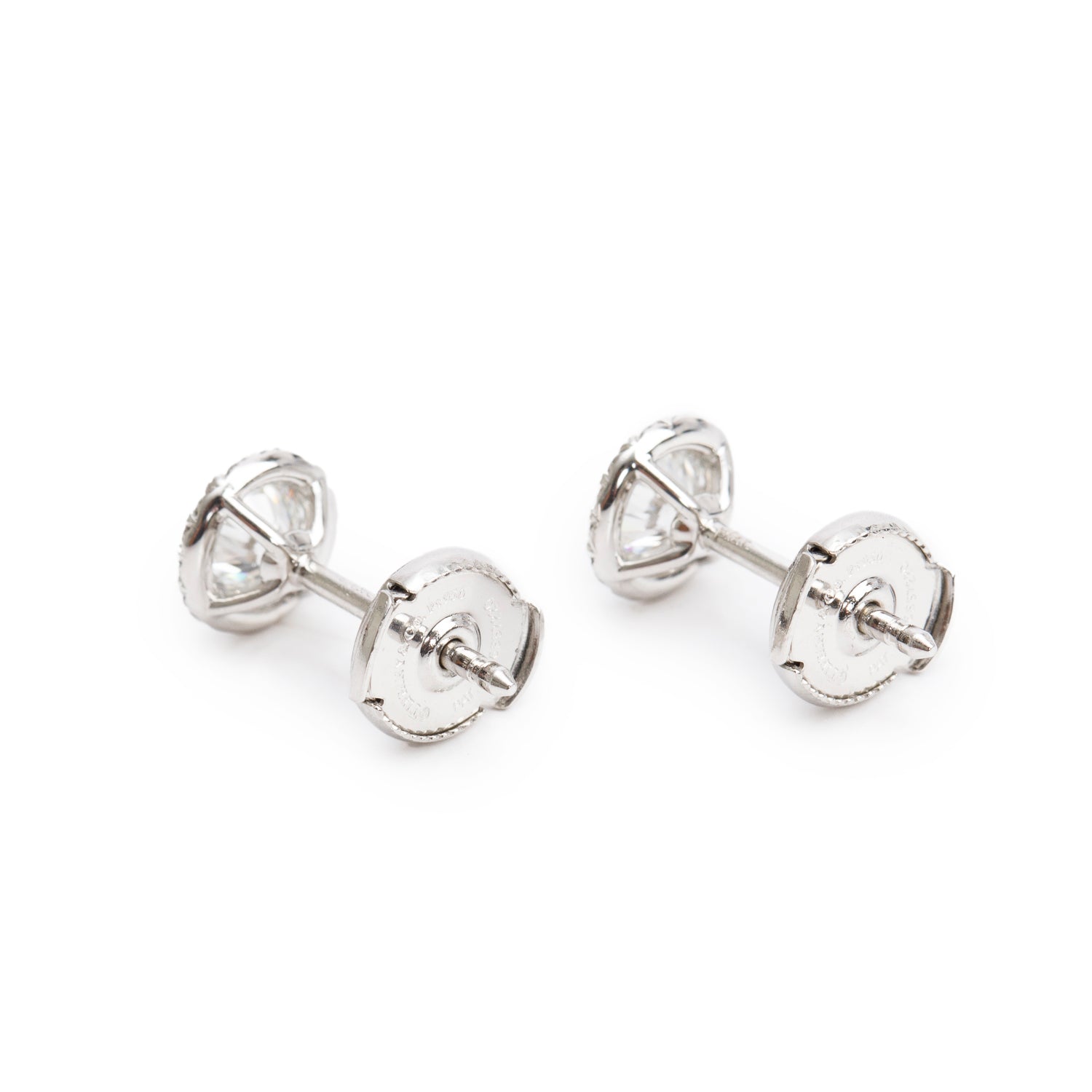 Tiffany & Co. Platinum Diamond Soleste Earrings w/ Box