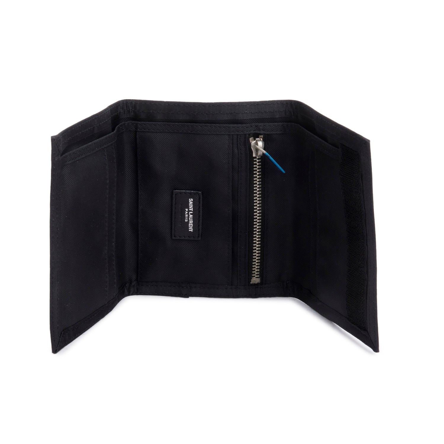 Saint Laurent Pink Canvas Radio Print Buffalo Trifold Wallet