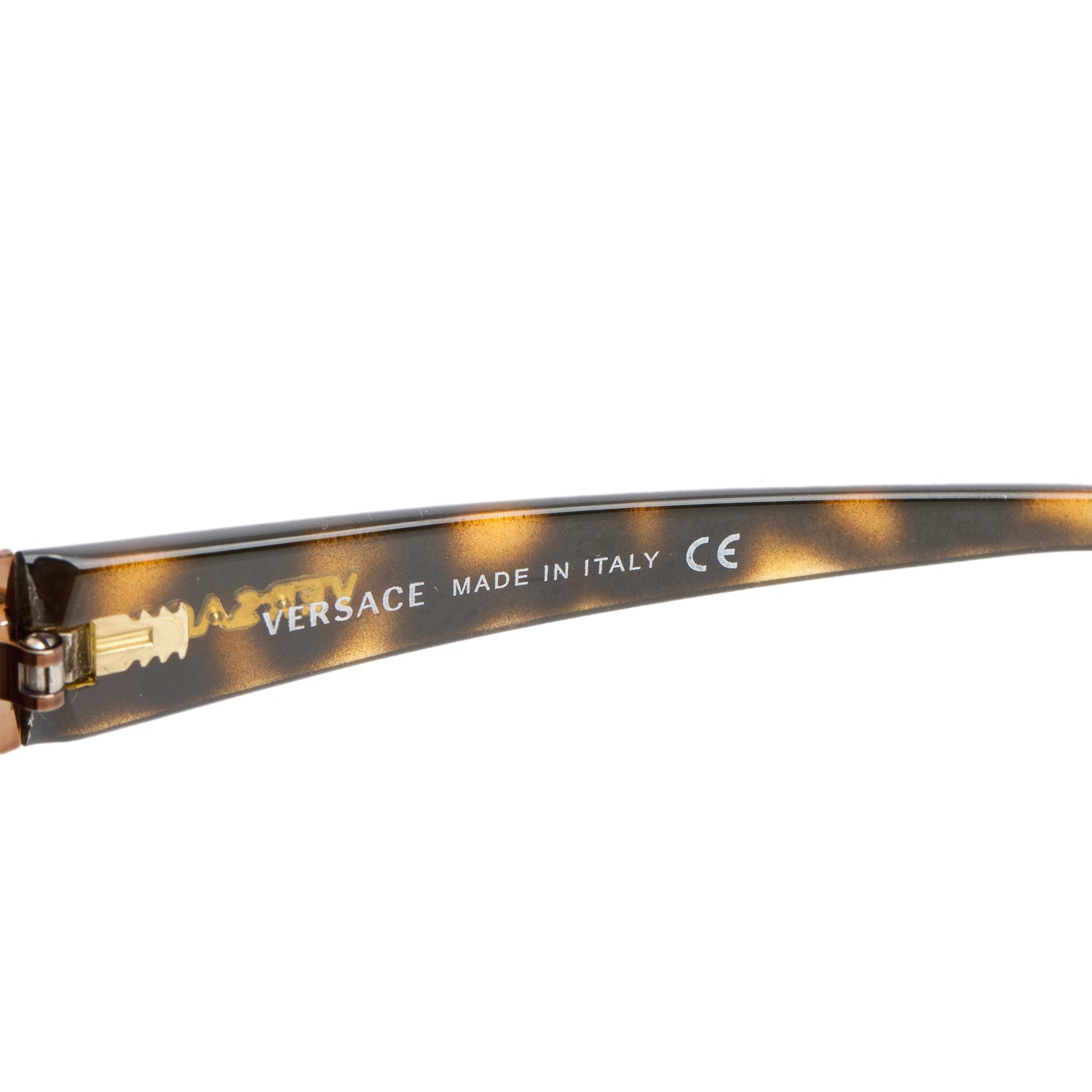 Versace 2065 Brown Acetate Shield Sunglasses w/ Case